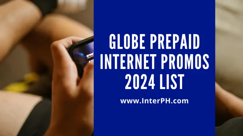 Globe Prepaid Internet Promos List 2024